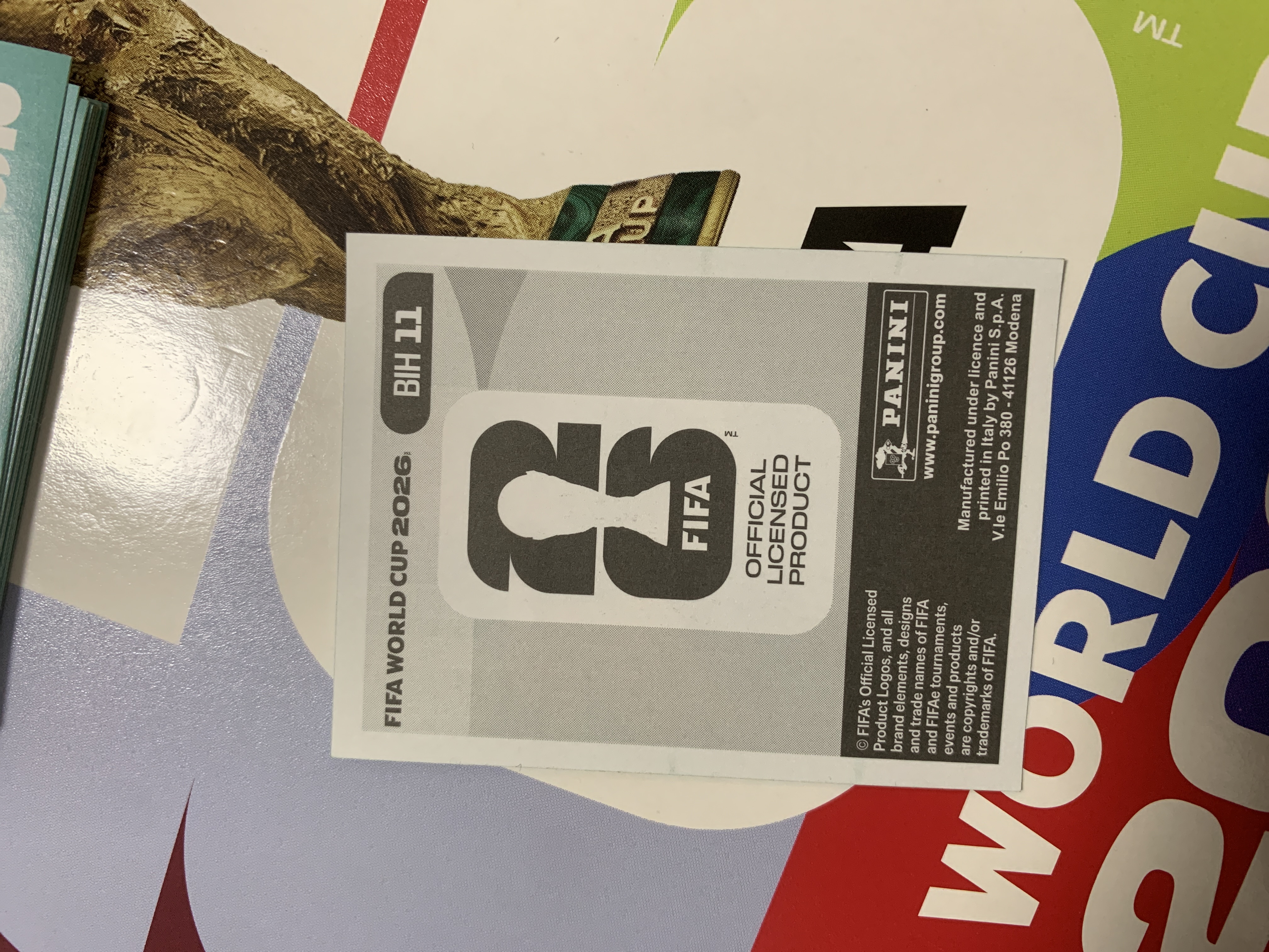 Ivan Sunjić FIFA 2026 Panini sticker back